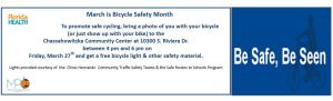 Flyer for Bicycle Safety month Chassahowitska